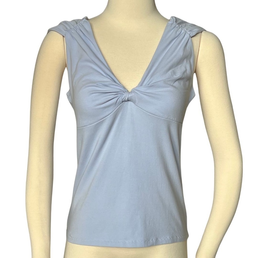 The Limited Blue Twist Front V-Neck Top Size Large NWT - Picture 6 of 10